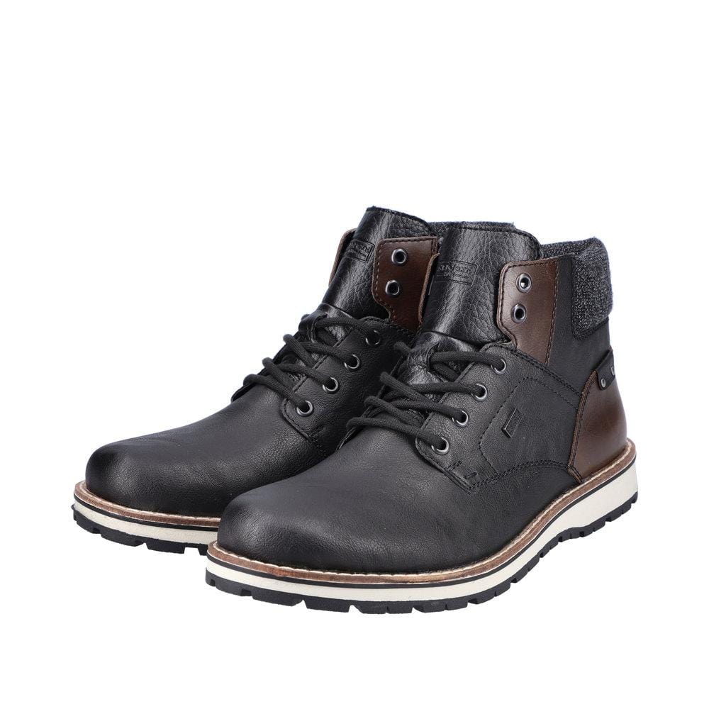 Bottines Vintage Shoe Company Ryker - Taille 10 Homme - Cuir Noir - Style Cheville